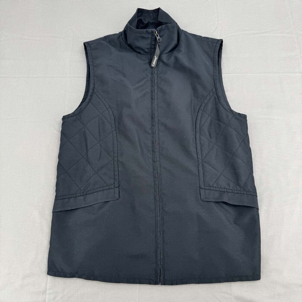 Callaway Golf Peached Microfiber Quilted Zip Up Vest